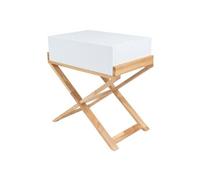 Table d'Appoint Design "Valérie" 58cm Blanc