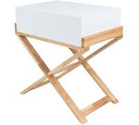 Table d'Appoint Design "Valérie" 58cm Blanc
