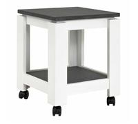 HAKU Möbel desserte Optique Granit, Blanc, MDF - Dim.: L 35 cm x H 45 cm x P 35 cm, Style: Modern