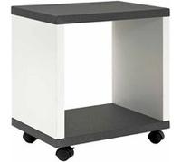 HAKU Möbel desserte Optique Granit, Blanc, MDF - Dim.: L 43 cm x H 48 cm x P 30 cm, Style: Modern