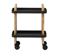 Table d'appoint/desserte mobile Block frame ash tree