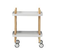 Table d'appoint/desserte mobile Block frame ash tree