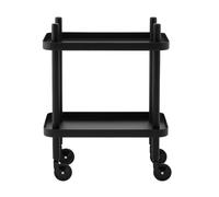 Table d'appoint/desserte mobile Block frame black ash tree