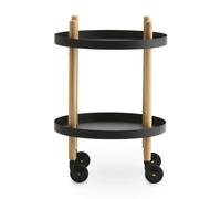 Table d'appoint/desserte mobile rond Block H 64cm / Ø 45cm