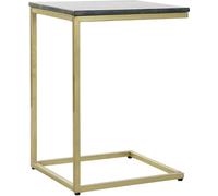 Table d'appoint DKD Home Decor 40 x 46 x 65 cm noir or marbre fer