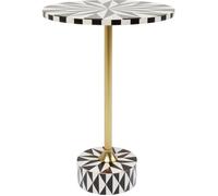 Table d'appoint Domero Star 40cm marron et blanche Kare Design