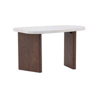 Table d'Appoint Effet Béton "Gronvik" 70cm Gris Clair
