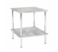 Table d'Appoint Effet Béton "Miguel" 45cm Gris