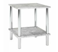 Table d'Appoint Effet Béton "Miguel" 47cm Gris