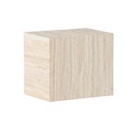 Table d'Appoint Effet Travertin "York" 35cm Beige