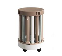 Table d'appoint empilable avec roulettes, chaises rondes multifonctionnelles, lot de 4 tabourets, table d'appoint de canapé pour salon, balcon, chambre à coucher