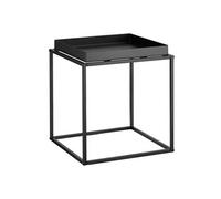 TABLE D'APPOINT - TECTAKE - Table d'appoint CAMBRIDGE Empilable avec une Étagère sous forme de tablette 40 x 40 x 44 cm - Noir