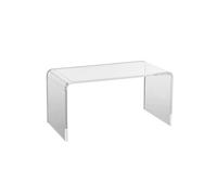 Table d'Appoint en Acrylique Balcon Café de Canapé 81.3x40.1x41.4cm Capacité 50kg