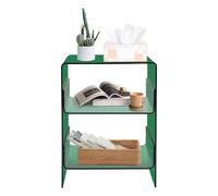 Table d'appoint en acrylique de qualité supérieure - Table de chevet et table basse - Table de sol en acrylique à 3 niveaux comme support de tourne-disque - Charge maximale : 15 kg par niveau - Pour