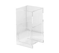 Table D'Appoint en Acrylique pour Salon Chambre Bureau，sans Assemblage | Rangement Livres Bougies, Design Minimaliste Pour Intérieur Moderne, Prêt À L'Emploi(Clear)