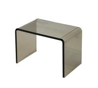 Table d'appoint en acrylique - Table d'appoint moderne transparente pour canapé - Petit rehausseur en acrylique pour salon et chambre à coucher - Table basse élégante pour décoration d'intérieur