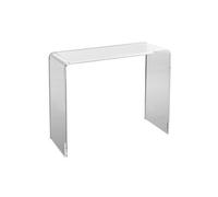 Table d'Appoint En Acrylique Transparent Pour Salon Capacité 50kg 96.4x38.1x74cm