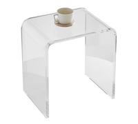 Table d'appoint en acrylique VEVOR 415 x 305 x 460 mm, Table d'appoint en acrylique en forme de U, Table basse transparente pour boissons, repas, snacks, e dans le salon, la chambre, le bureau, etc.