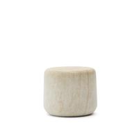 Table d'appoint en béton Drasi avec finition effet travertin, Ø 60 cm
