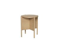 Table d'appoint en bois beige, carrée, petite, de chevet - Hübsch, Heritage - 45x45x48 cm
