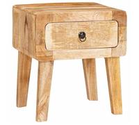 vidaXL Table d'appoint Marron 40 x 32 x 46 cm Bois de Mangue Massif