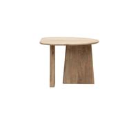 Table d'appoint en bois de manguier beige, rectangulaire, minimaliste - Chehoma, Waikiki - 52x64x49 cm