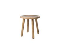 Table d'appoint en bois de manguier beige, sculptée, petite - Zuiver, Dendron - 43x43x45 cm
