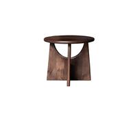 Table d'appoint en bois de manguier marron, carrée, légère, pour canapé/chevet - Chehoma, Faure - 50x50x43 cm
