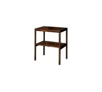 Table d'appoint en bois de manguier marron foncé, avec rangement - Chehoma, Ginger - 55x40x66 cm
