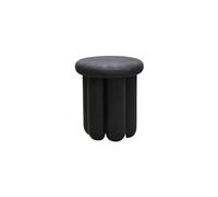 Table d'appoint en bois de manguier noir, ronde, pieds originaux - House Doctor, Phant - Ø38x43 cm