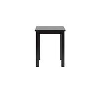 Table d'Appoint en Bois Massif "Lito" 55cm Noir Laqué