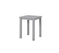 Table d'Appoint en Bois Massif "Nina" 55cm Gris Laqué