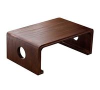 Table d'appoint en bois massif - Table basse exquise pour chambre à coucher, balcon ou salle de lecture - Meubles vintage pour les loisirs l'heure du thé