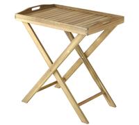 Desserte pliante - TEA - Acacia FSC 100% - Plateau amovible