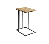 Table d'Appoint en Bois "Rubi" 68cm Naturel & Noir