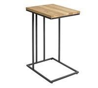 Table d'Appoint en Bois "Rubi" 68cm Naturel & Noir