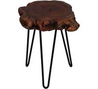 Table d'Appoint en Bois "Woody 310" 40cm Naturel Marron G