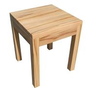 Table d'appoint en cœur de hêtre massif 60 x 60 x 50 cm - Table en bois avec surface en huile de cire dure