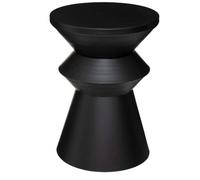 Table d'appoint en fer coloris noir - Diamètre 36 x Hauteur 48 5 cm