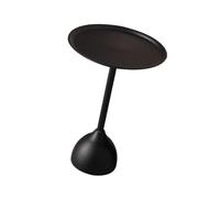 Table d'appoint en fer enduit noir 1/12 meubles miniatures avec design moderne pour maisons de poupées, accessoires de présentation de scène, table basse miniature pour affichage de scène