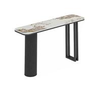 Table d'appoint en fer forgé noir pour salon et couloir Table console élégante 78,7 x 27,9 x 78,7 cm pour copropriété et entrée, design durable et élégant