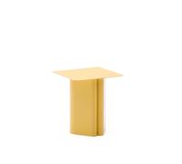 Table d'appoint en fer jaune Arvin 42 x 42 cm
