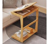 Table d'appoint en forme de C avec roulettes, petite table mobile pour salon, canapé, lit ou fauteuil inclinable, plateau de rangement, idéale pour le balcon ou le thé