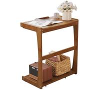 Table d'appoint en forme de C avec roulettes, petite table mobile pour salon, canapé, lit ou fauteuil inclinable, plateau de rangement, idéale pour le balcon ou le thé