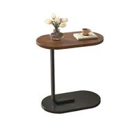 Table d'appoint en Forme de C for Salon, Mini canapé d'angle, Table Basse portative, Petite légère, à thé compacte for la Maison pour Le Salon et Le Bureau(Walnut)