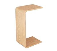 Table d'appoint en forme de C - Petite table de chevet moderne du milieu du siècle pour salon, chambre, coin et bureau