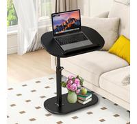 Table d'appoint en forme de C réglable en hauteur de 45 cm à 80 cm, table d'appoint moderne pour canapé pour petits espaces, salon et chambre à coucher, table basse polyvalente pour un accès facile