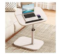 Table d'appoint en forme de C, table d'appoint réglable en hauteur, table de canapé pivotante, design polyvalent pour le salon et la chambre à coucher