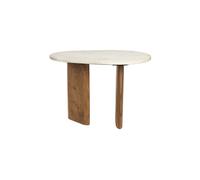Table d'appoint en marbre beige Tanda