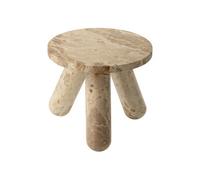 Table d'Appoint en Marbre "Chance" 40cm Beige